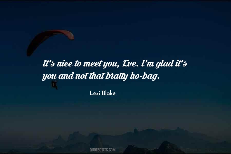 Quotes About Nice To Meet You #59074