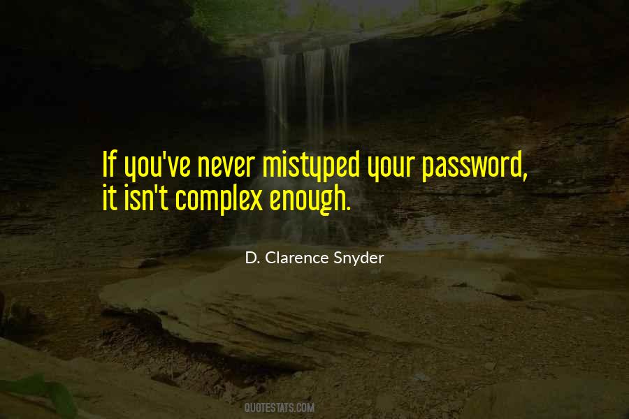 Your Password Quotes #38699