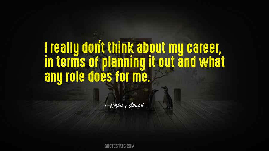 Quotes About Career Planning #842497