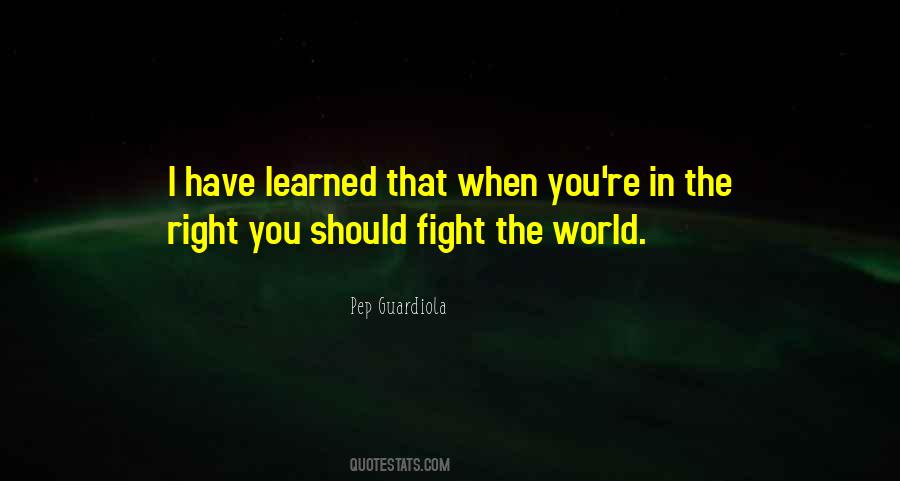 Quotes About Fighting Against The World #389262