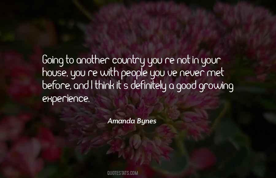 Quotes About Going To Another Country #1024940