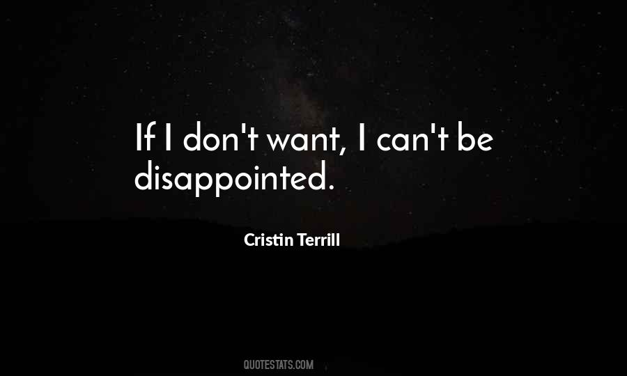 Quotes About Disappointed #1268396