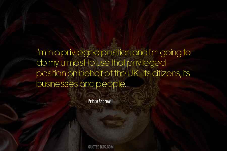 Privileged People Quotes #1195016