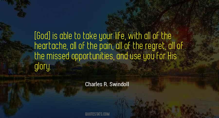 Quotes About Missed Opportunities In Life #1303661