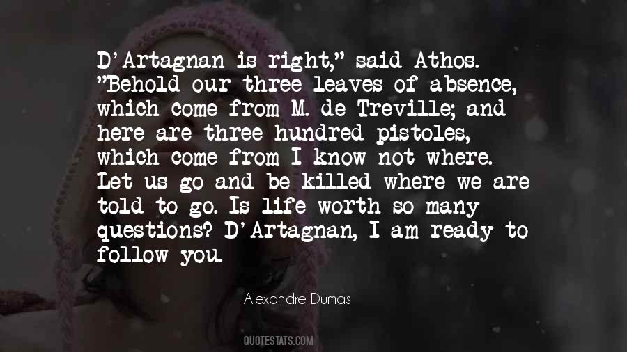 Quotes About Athos #760333