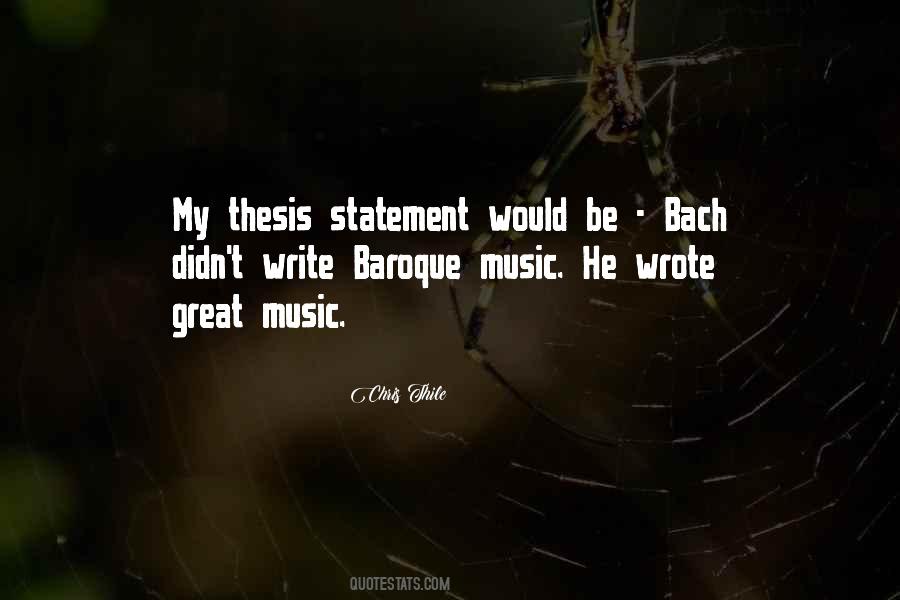 Quotes About Baroque Music #873872
