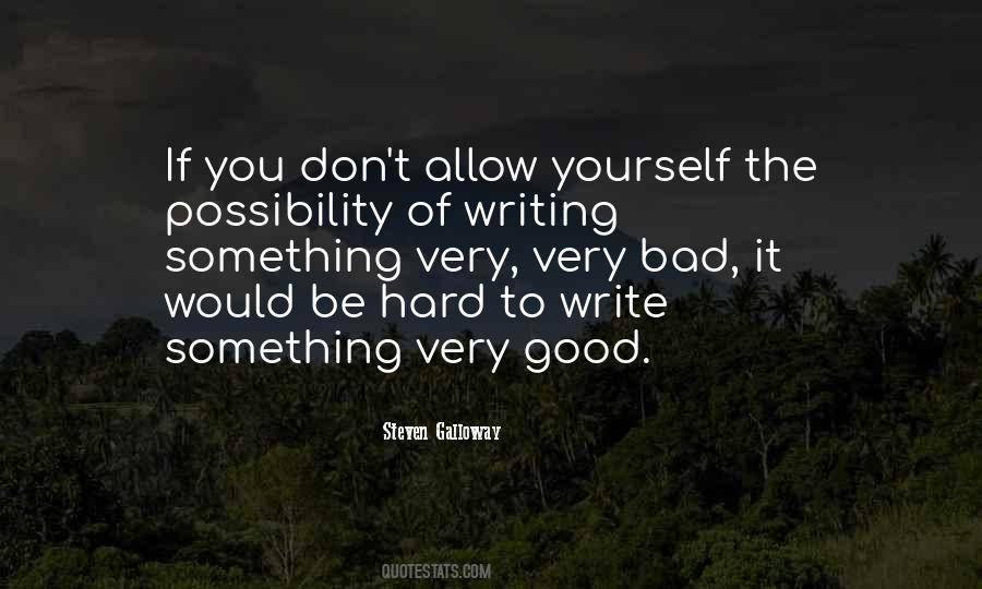 Quotes About Good Writing #66070