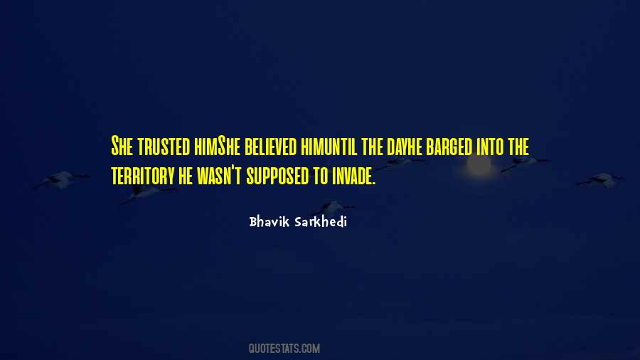 Barged Into Quotes #702906