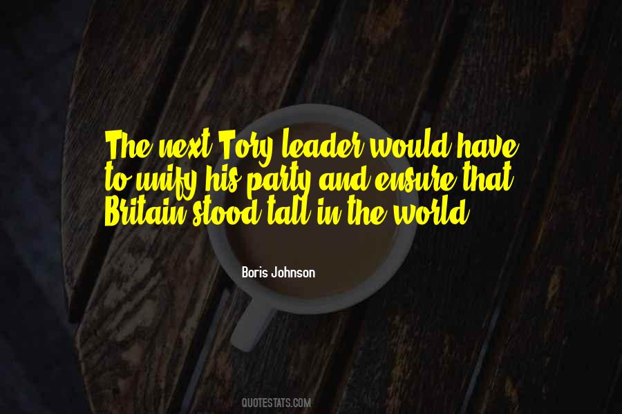 Quotes About Tory #667502