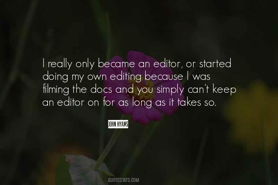 Quotes About Editors Editing #311564