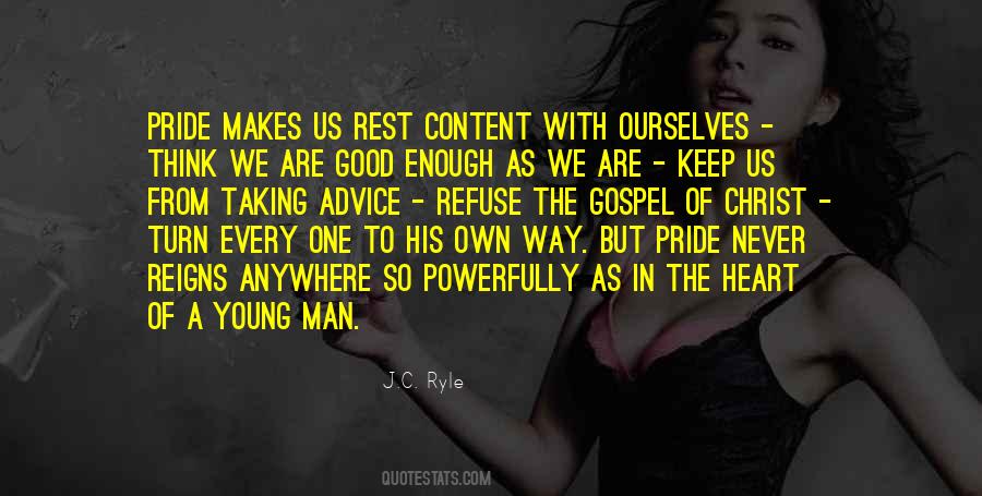 Quotes About Pride Of A Man #162955