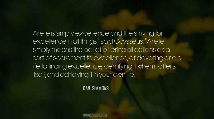Quotes About Excellence In Life #1601784