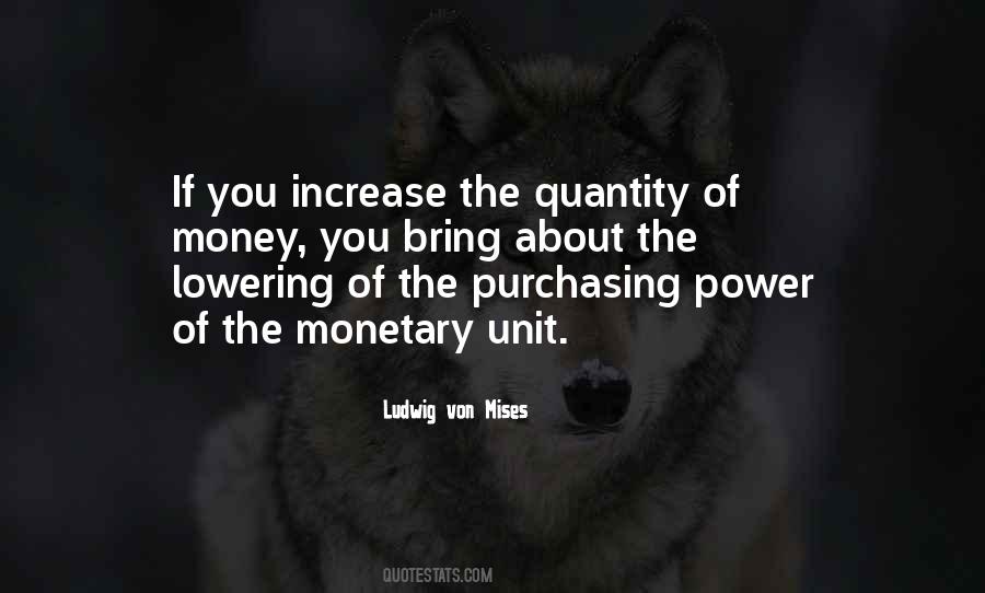 Quotes About Purchasing Power #223263
