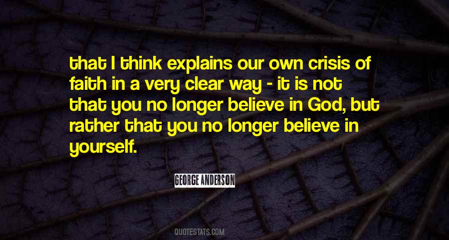 Quotes About No Faith In God #605494