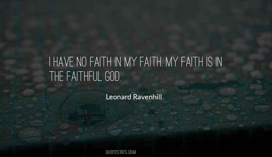 Quotes About No Faith In God #848967