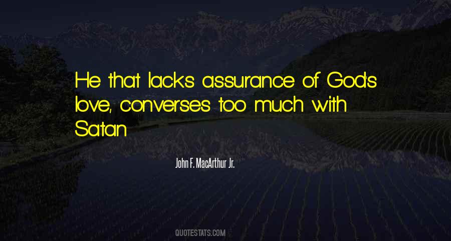 Assurance That God Quotes #1376920