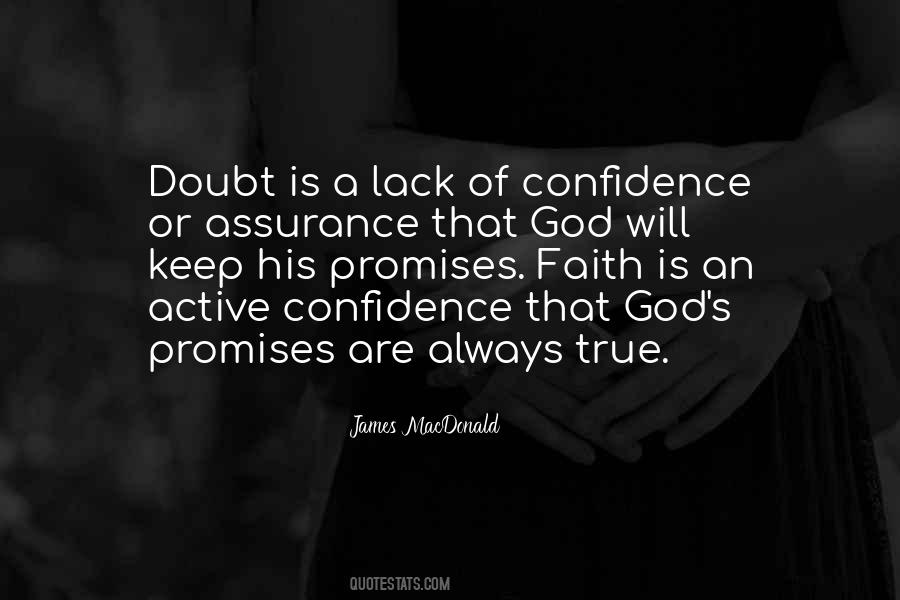 Assurance That God Quotes #975393