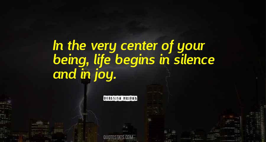 Joy In Silence Quotes #1630373