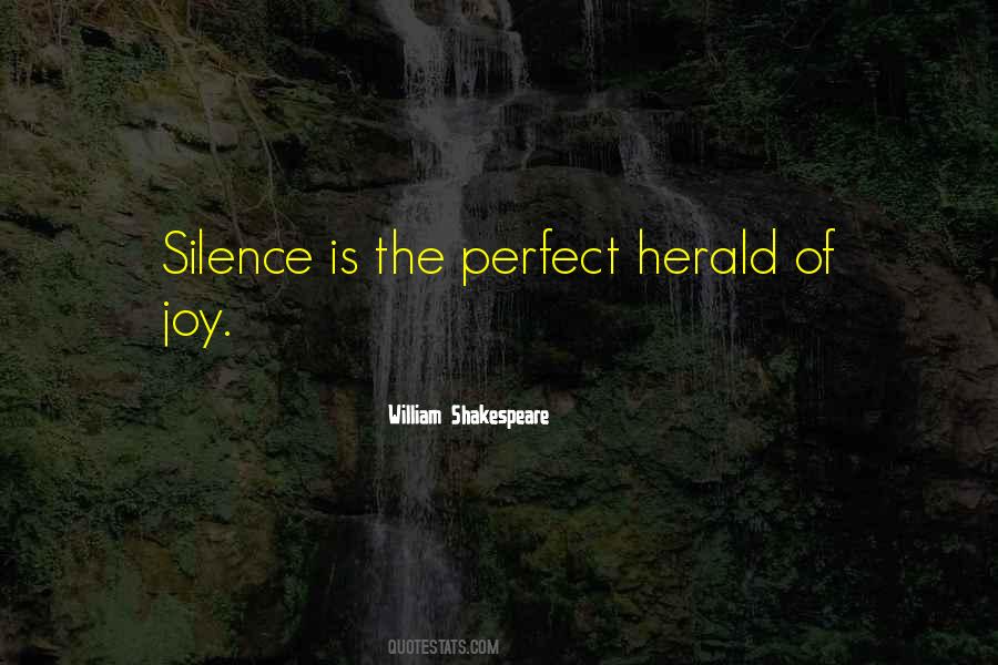 Joy In Silence Quotes #279309