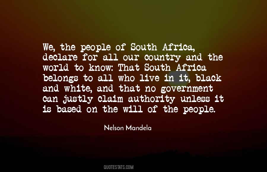 Quotes About South Africa From Nelson Mandela #35466