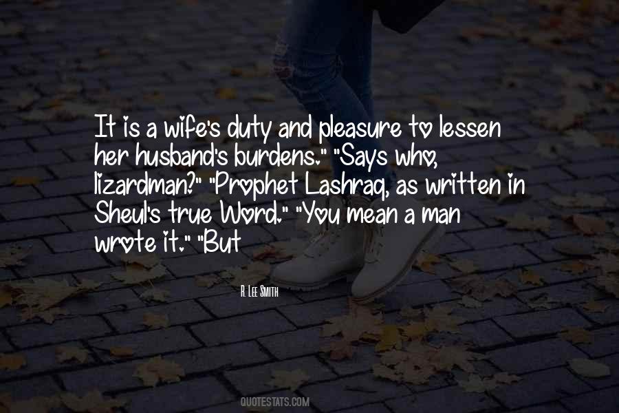 Quotes About True Husband #663744