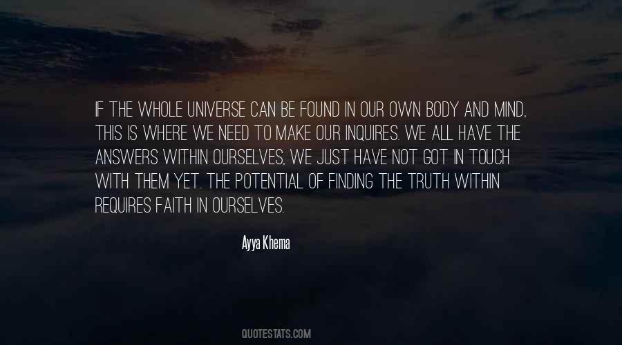 Quotes About Finding Answers Within Yourself #825387