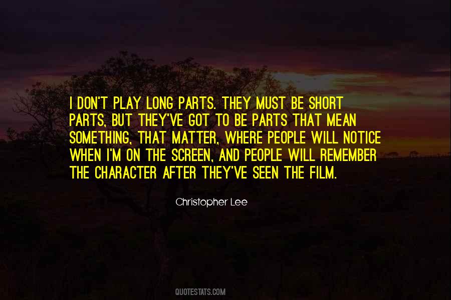 Parts People Play Quotes #1064761