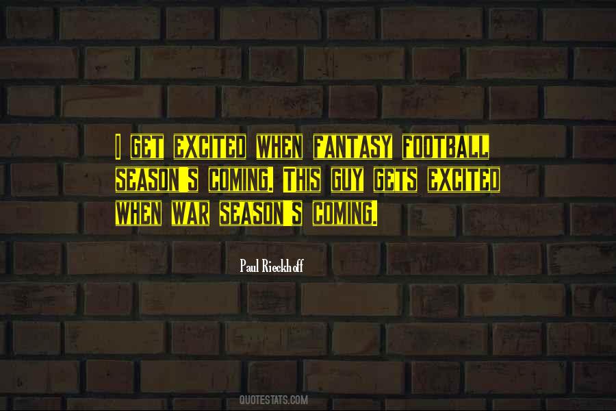 Quotes About Football Season #303215