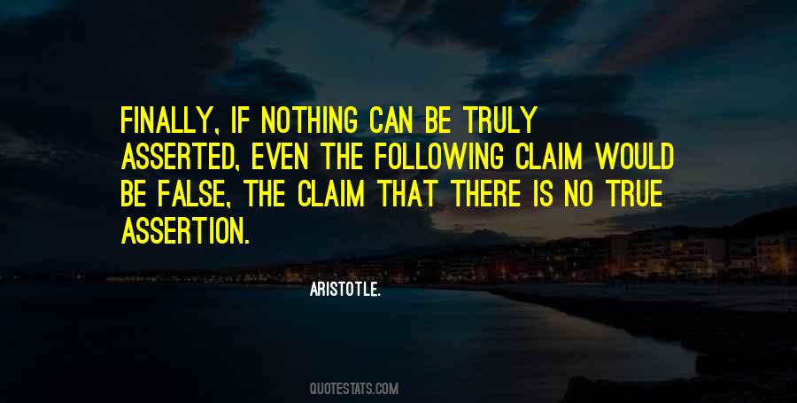 Quotes About Assertion #1360646