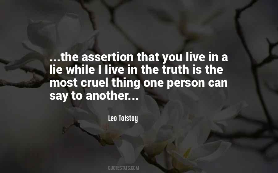 Quotes About Assertion #1834101