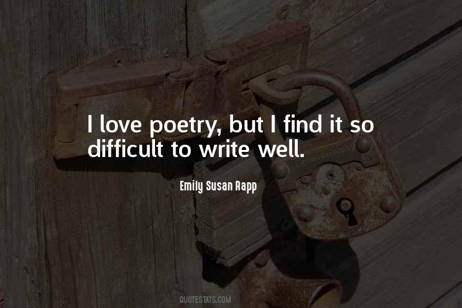 Quotes About Poetry Writing #28577