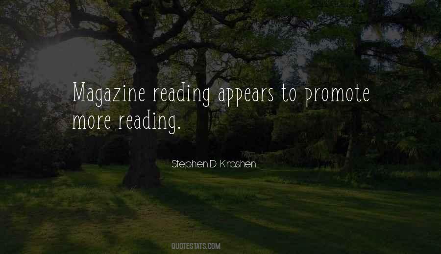 Quotes About Reading Magazines #531653