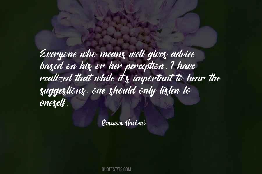 One S Perception Quotes #1342101