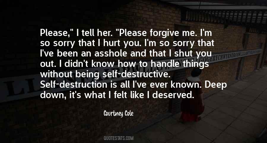 Quotes About Being Self Destructive #1582394