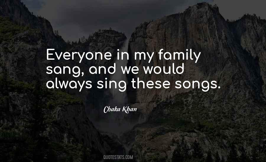 Quotes About Family From Songs #1848973