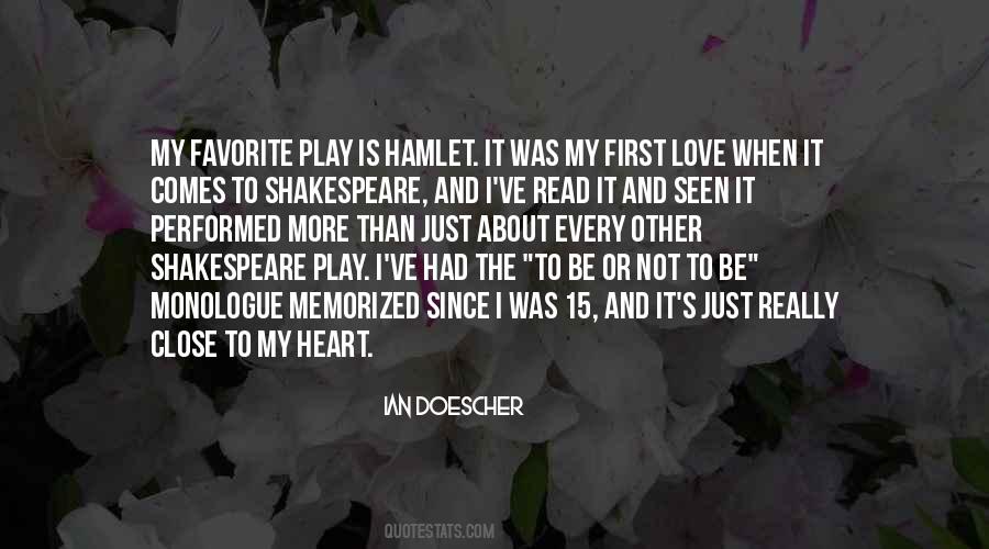 Quotes About Shakespeare's Hamlet #157689