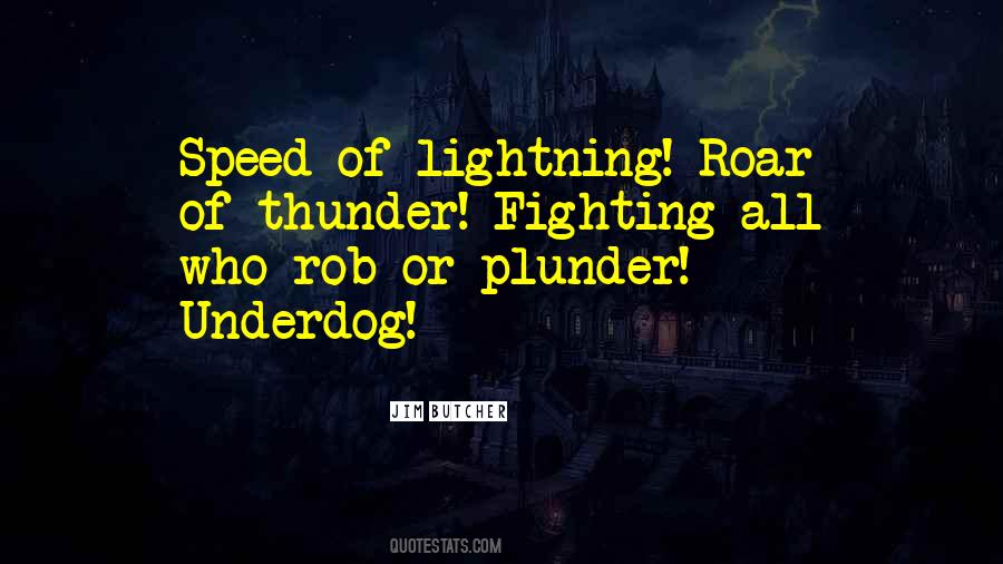 Quotes About Thunder #1175239