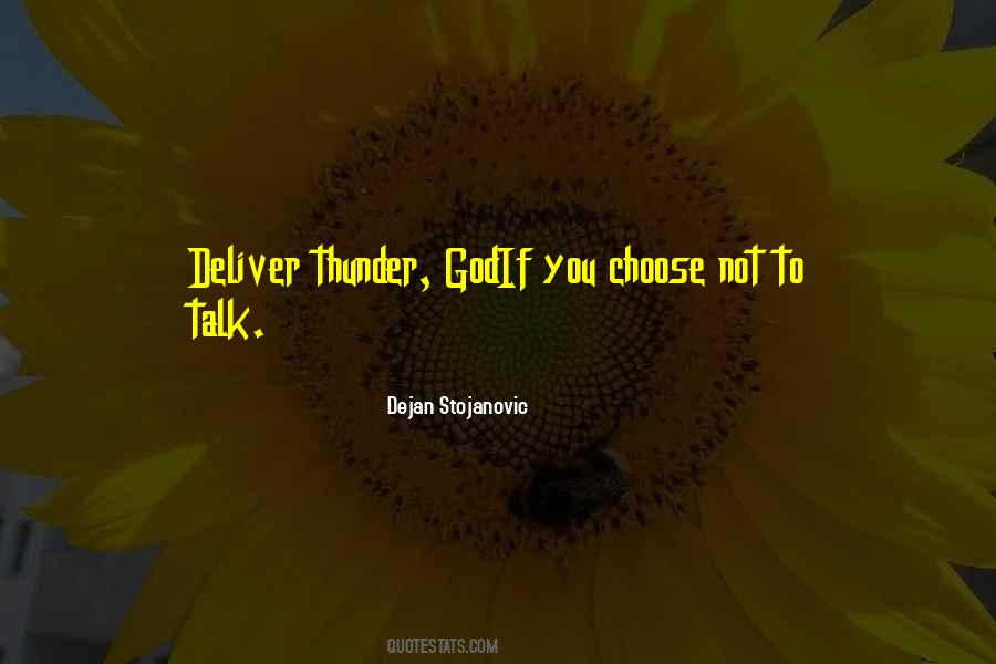 Quotes About Thunder #1194239