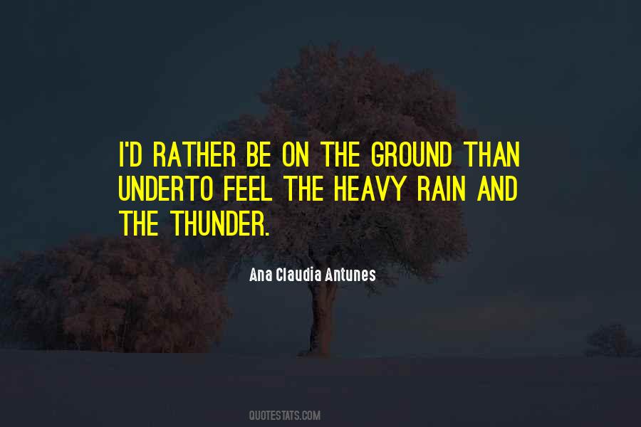Quotes About Thunder #932837