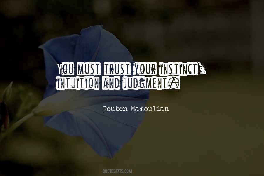 Quotes About Instinct Trust #191540