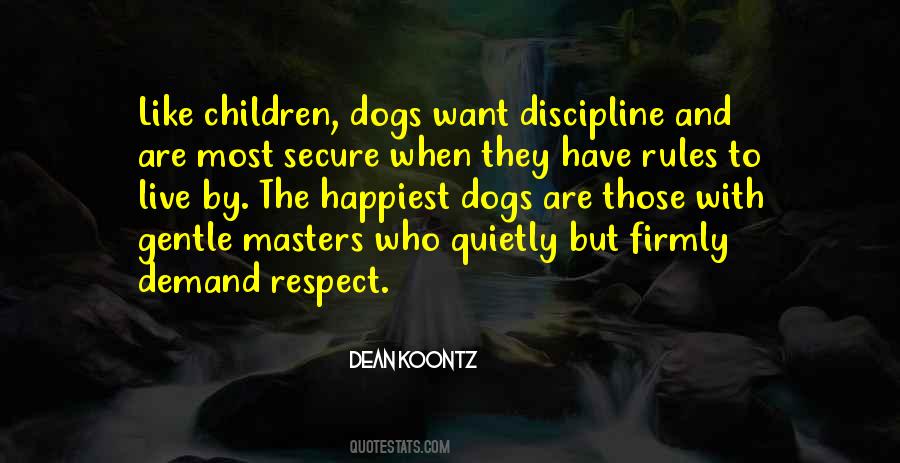 Quotes About Discipline And Respect #1454174