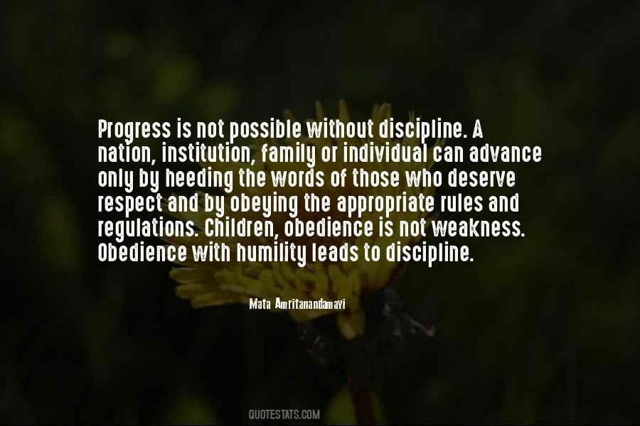 Quotes About Discipline And Respect #1792339