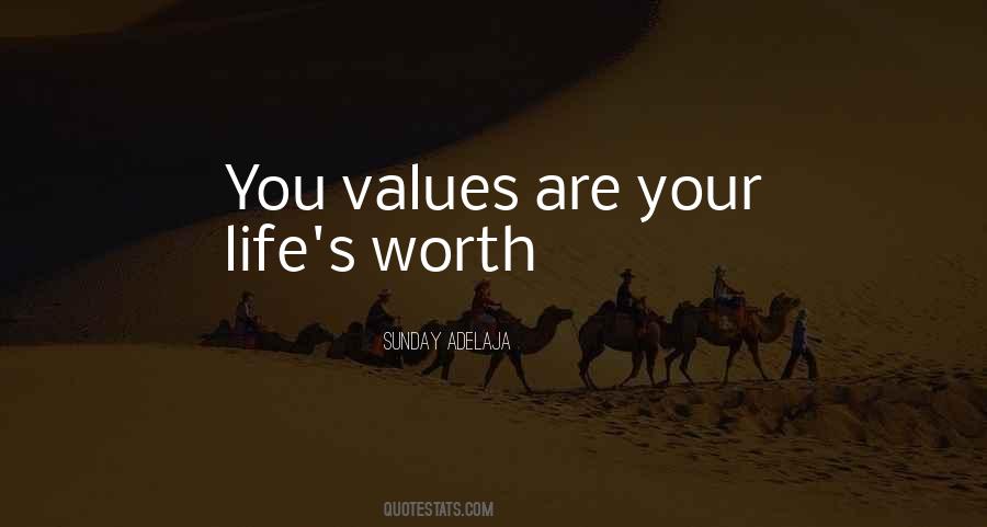 Quotes About Values In Life #34860
