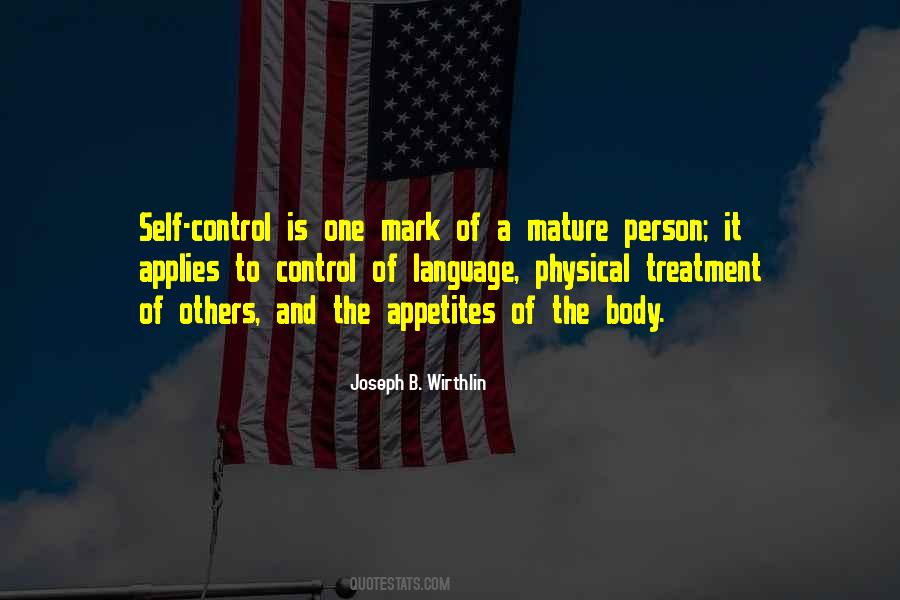 Quotes About Self Control #1219031