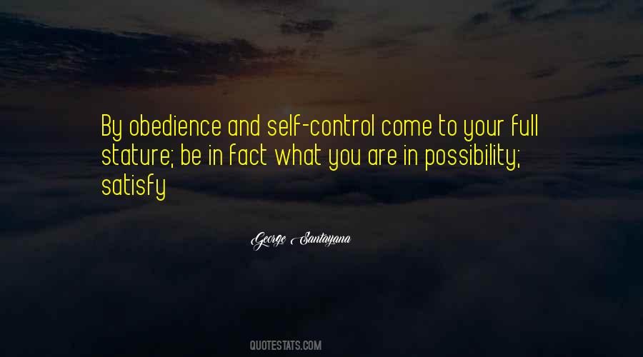 Quotes About Self Control #1316859