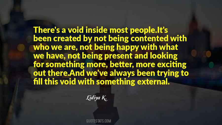 Quotes About A Void #1275991
