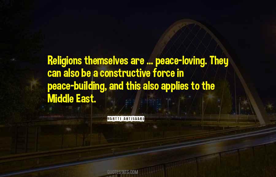 Peace Building Quotes #1505240