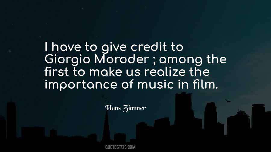 Quotes About The Importance Of Music In Film #499111
