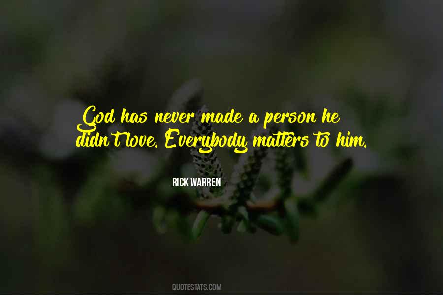 Everybody Matters Quotes #720736