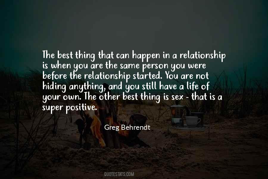 Best Thing In Life Quotes #525608